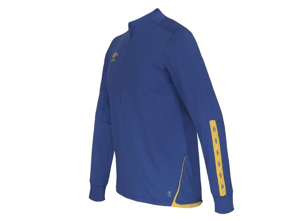 UMBRO UX Elite Half Zip Blå/Gul L Treningsgenser med glidelås 