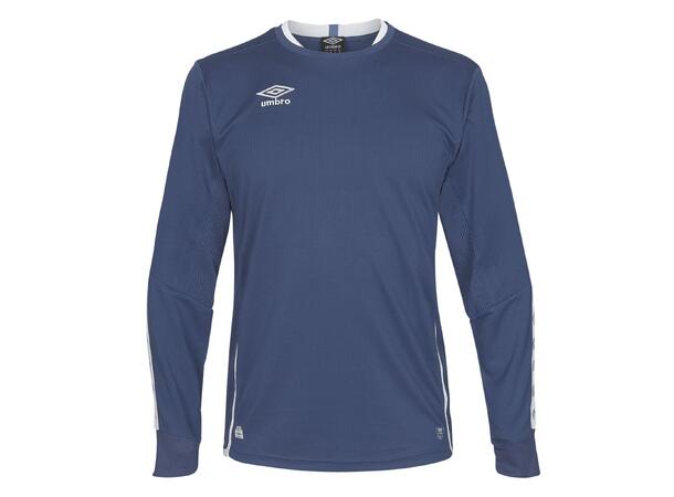 UMBRO UX Elite LS Jsy Marine/Hvit L Flott langermet spillertrøye 