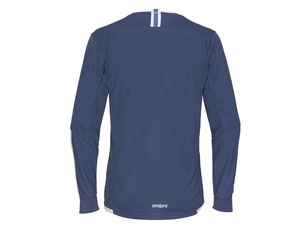UMBRO UX Elite LS Jsy Marine/Hvit L Flott langermet spillertrøye 