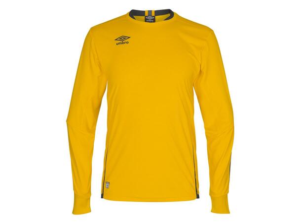 UMBRO UX Elite LS Jsy j Gul/Sort 128 Flott langermet spillertrøye 