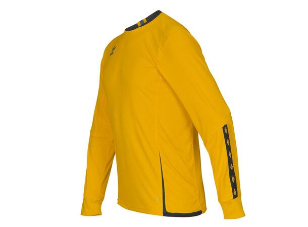 UMBRO UX Elite LS Jsy j Gul/Sort 128 Flott langermet spillertrøye 