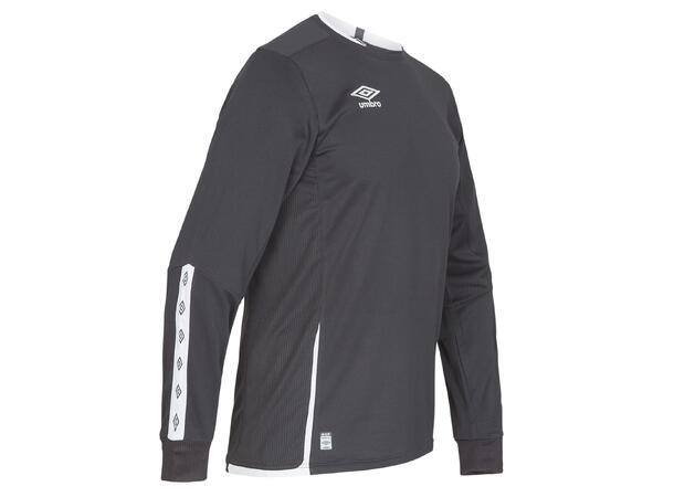 UMBRO UX Elite LS Jsy j Sort/Hvit 128 Flott langermet spillertrøye 