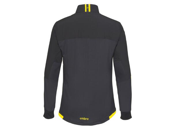 UMBRO UX Elite Trn Jkt Sort/Gul L Lett treningsjakke, romslig passform. 