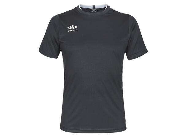 UMBRO UX Elite Trn Tee jr Sort/Hvit 164 Teknisk trenings t-skjorte til junior 