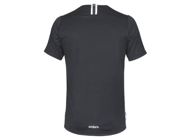 UMBRO UX Elite Trn Tee jr Sort/Hvit 164 Teknisk trenings t-skjorte til junior 