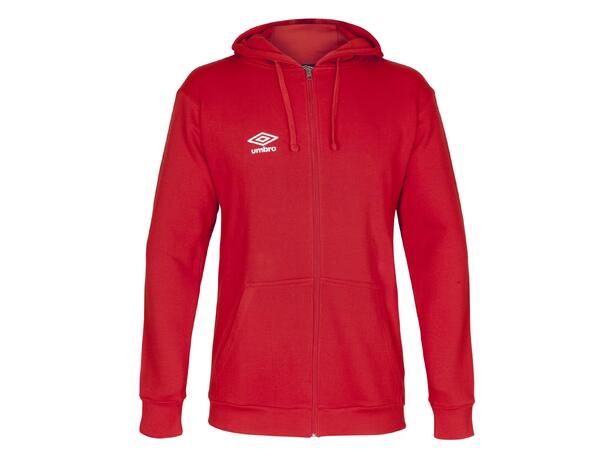 UMBRO Basic Hood Jacket jr Rød 164 Hettegenser med liten logo 