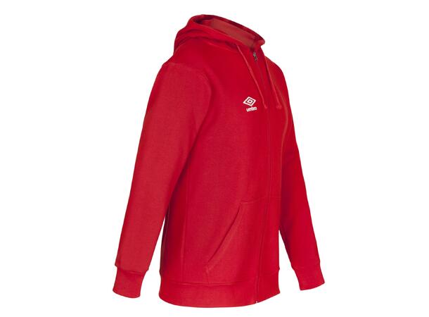 UMBRO Basic Hood Jacket jr Rød 164 Hettegenser med liten logo 