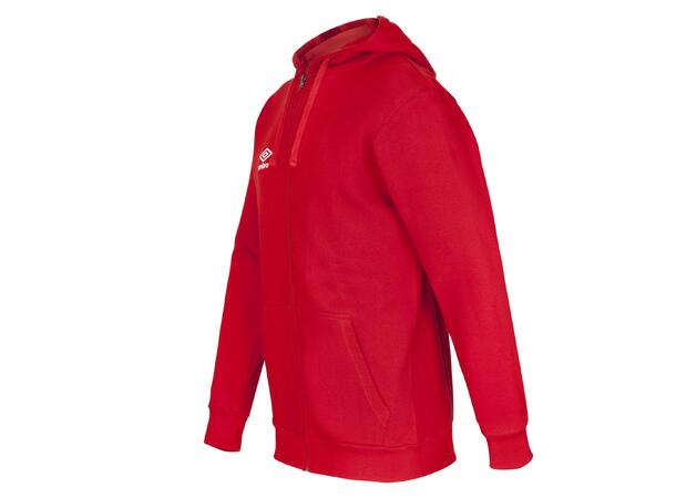 UMBRO Basic Hood Jacket jr Rød 164 Hettegenser med liten logo 