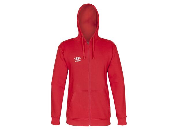 UMBRO Basic Hood Jacket jr Rød 164 Hettegenser med liten logo 