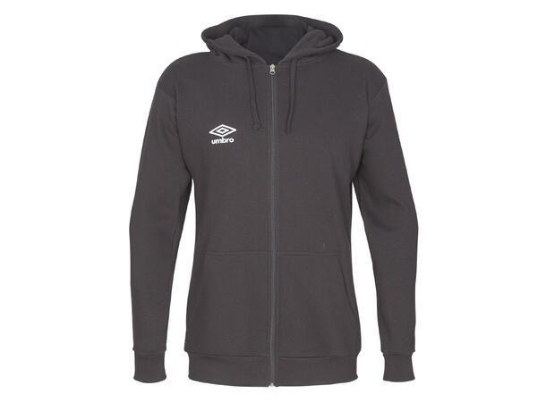 UMBRO Basic Hood Jacket jr Sort 164 Hettegenser med liten logo 