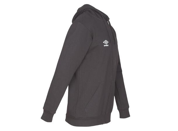 UMBRO Basic Hood Jacket jr Sort 164 Hettegenser med liten logo 