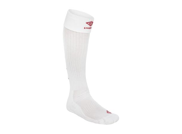 UMBRO UX Elite Fotb.Str Hvit/Rød 26-29 Solide fotballstrømper - god passform 