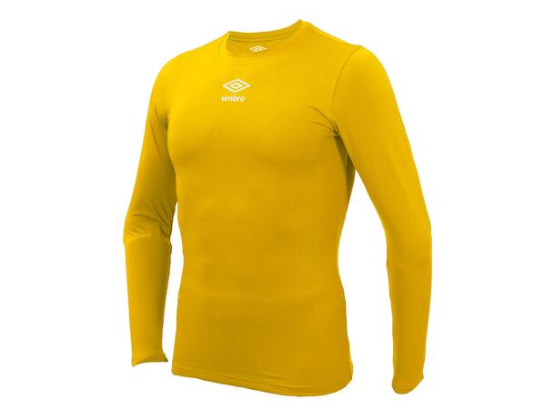 UMBRO UX Elite UnderwTop Gul 152/164 Teknisk tettsittende trøye til junior 
