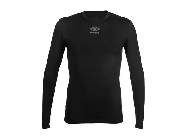 UMBRO UX Elite UnderwTop Sort 152/164 Teknisk tettsittende trøye til junior 