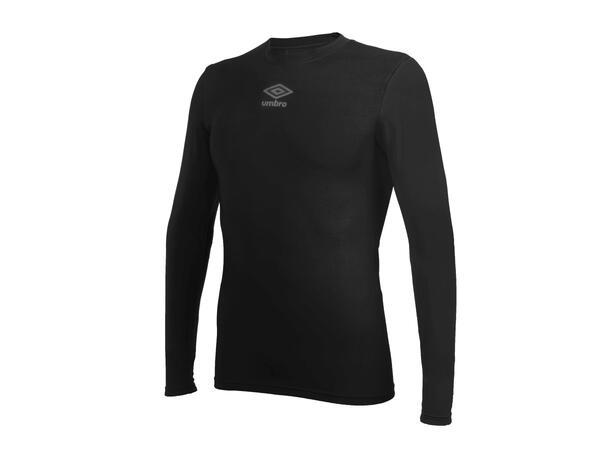 UMBRO UX Elite UnderwTop Sort 152/164 Teknisk tettsittende trøye til junior 