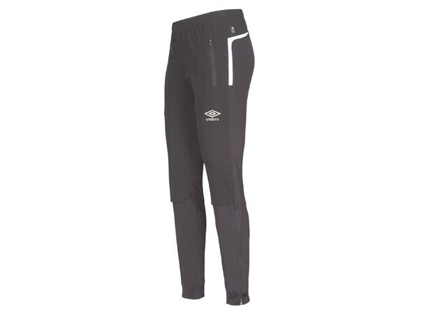 UMBRO UX Elite Hybrid Pant Sort L Treningsbukse, vannavvisende forside lår 
