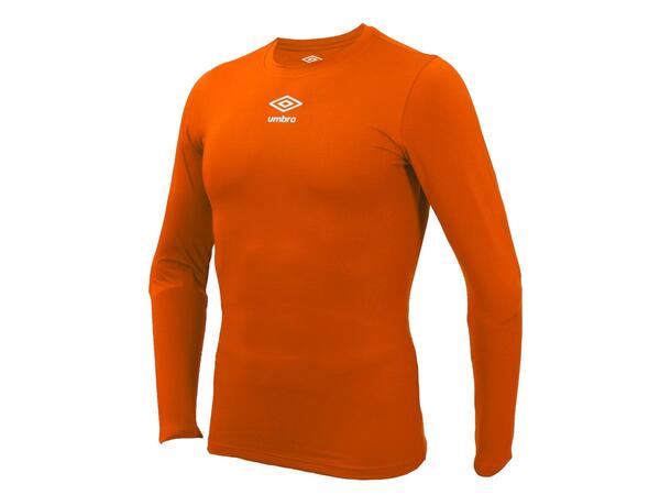 UMBRO UX Elite Underw Top Oransje M/L Teknisk tettsittende trøye med lang arm 
