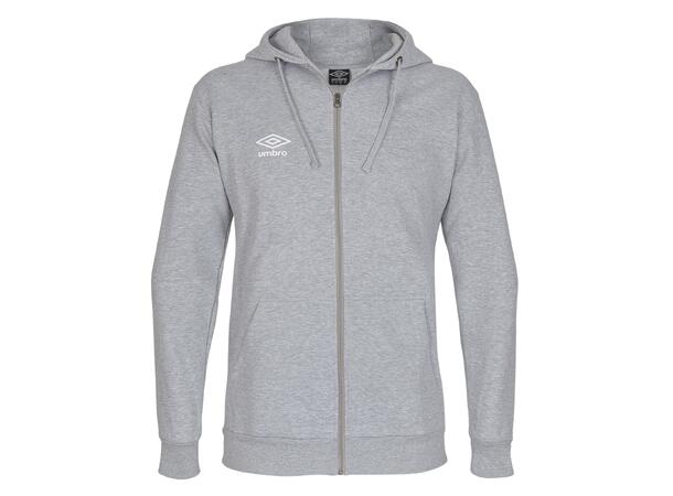 UMBRO Basic Hood Jacket jr Grå 140 Hettegenser med liten logo 