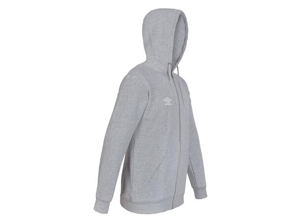 UMBRO Basic Hood Jacket jr Grå 140 Hettegenser med liten logo 