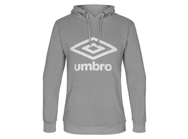 UMBRO Basic Logo Hood Grå M Hettegenser med Umbrologo og lomme 