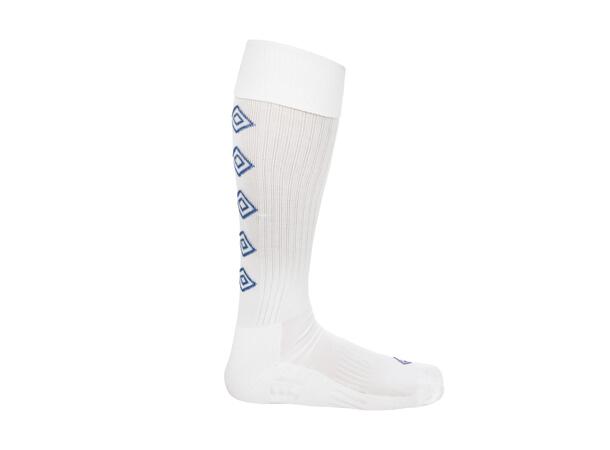 UMBRO UX Elite Fotb.Str Hvit/Blå 40-44 Solide fotballstrømper - god passform 