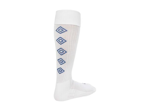 UMBRO UX Elite Fotb.Str Hvit/Blå 40-44 Solide fotballstrømper - god passform 