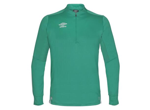 UMBRO UX Elite Half Zip Grønn/Hvit XS Treningsgenser med glidelås 