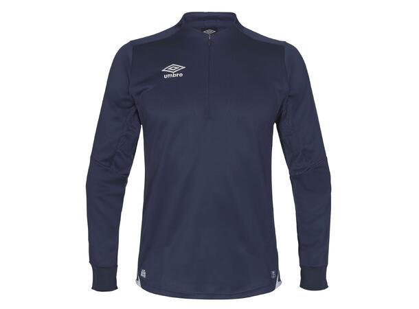 UMBRO UX Elite Half Zip j Marine/Hv 164 Treningsgenser med glidelås 