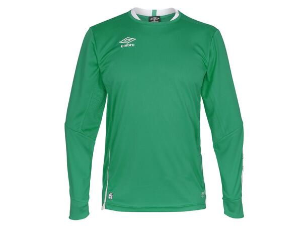 UMBRO UX Elite LS Jsy Grønn/Hvit L Flott langermet spillertrøye 