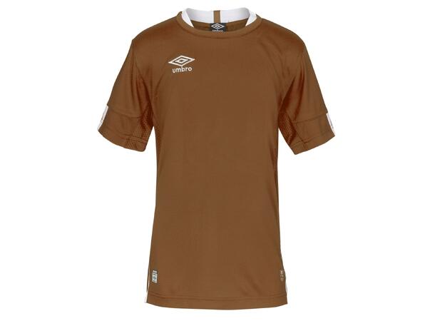 UMBRO UX Elite SS Jsy Brun/Hvit S Flott kortermet spillertrøye 