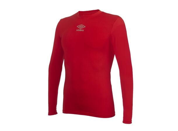 UMBRO UX Elite Underw Top Rød M/L Teknisk tettsittende trøye med lang arm 