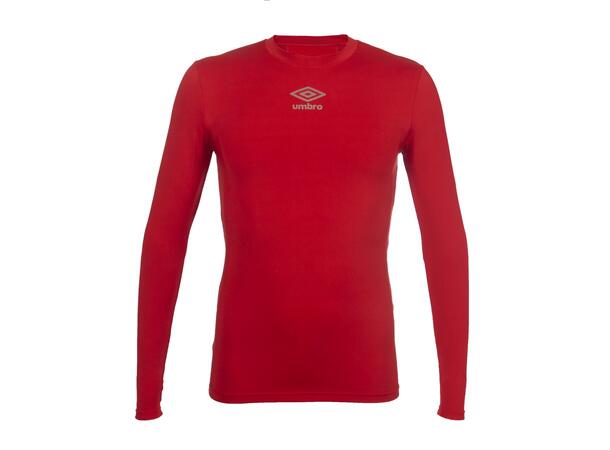 UMBRO UX Elite Underw Top Rød M/L Teknisk tettsittende trøye med lang arm 