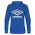 UMBRO Basic Logo Hood jr Blå 128 Hettegenser med Umbrologo og lomme 