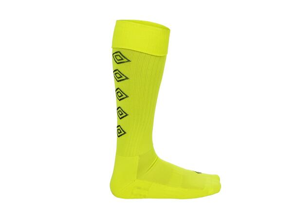 UMBRO UX Elite Fotb.Str Neongul 30-34 Solide fotballstrømper - god passform 