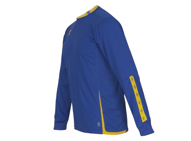 UMBRO UX Elite LS Jsy Blå/Gul L Flott langermet spillertrøye 