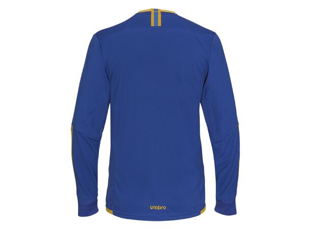 UMBRO UX Elite LS Jsy Blå/Gul L Flott langermet spillertrøye 