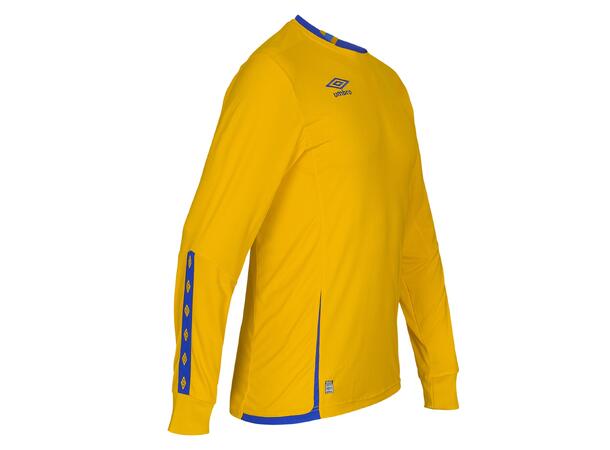 UMBRO UX Elite LS Jsy Gul/Blå L Flott langermet spillertrøye 