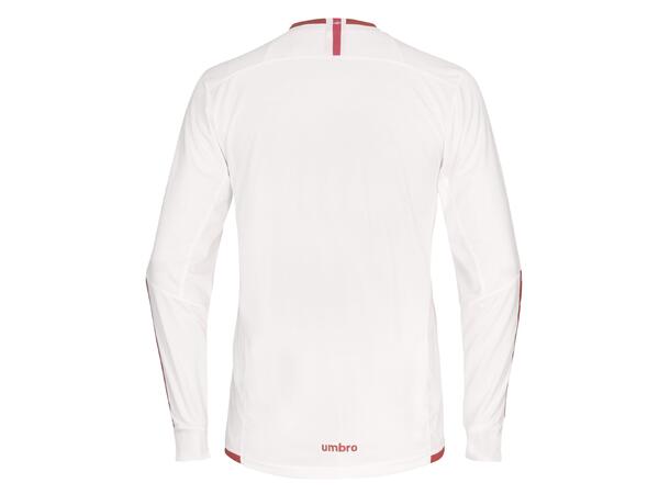 UMBRO UX Elite LS Jsy Hvit/Rød L Flott langermet spillertrøye 
