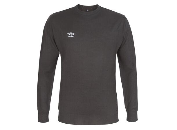 UMBRO O-Neck Sort M Strikkegenser med broder Umbro logo 