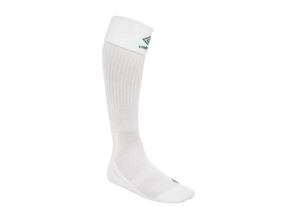 UMBRO UX Elite Fotb.Str Hvit/Grønn 45-48 Solide fotballstrømper - god passform 