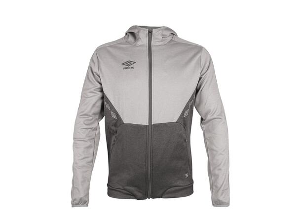 UMBRO Core Tech Hood Zip Gråmelert XS Jakke med hette, i resirkulert polyester