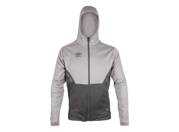 UMBRO Core Tech Hood Zip Gråmelert XXL Jakke med hette, i resirkulert polyester 
