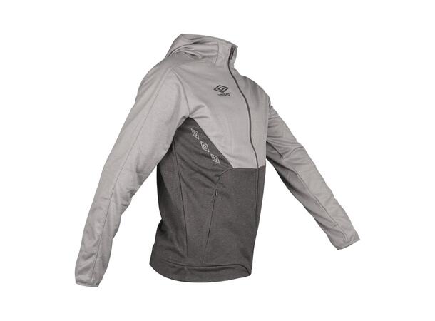 UMBRO Core Tech Hood Zip Gråmelert XXL Jakke med hette, i resirkulert polyester 