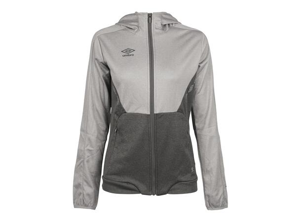 UMBRO Core Tech Hood Zip W Gråmelert 36 Jakke med hette, i resirkulert polyester 