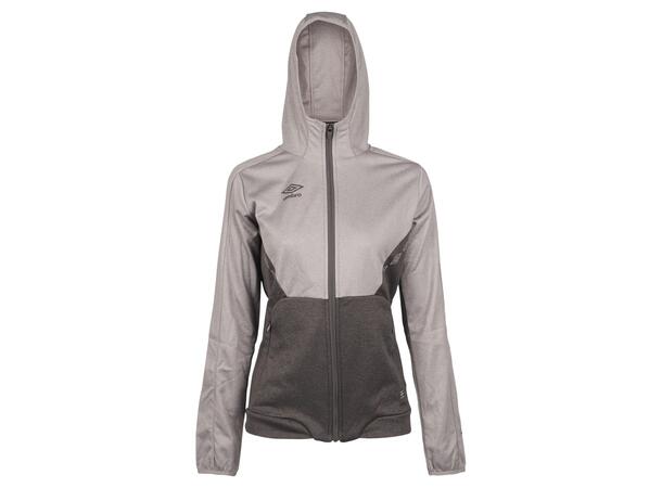 UMBRO Core Tech Hood Zip W Gråmelert 36 Jakke med hette, i resirkulert polyester 