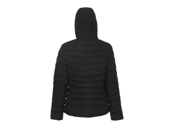 UMBRO Core Padded Jkt W Sort 38 Vattert jakke med hette til damer 