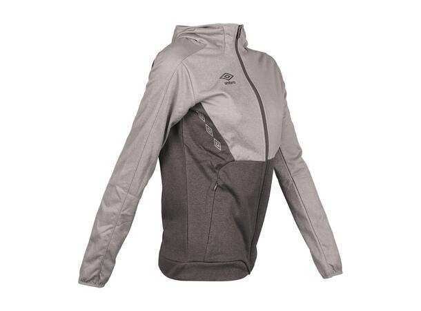 UMBRO Core Tech Hood Zip W Gråmelert 42 Treningsjakke med hette i polyester