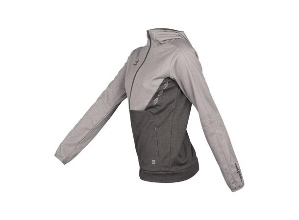UMBRO Core Tech Hood Zip W Gråmelert 42 Treningsjakke med hette i polyester