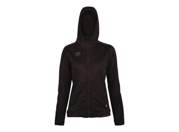 UMBRO Core Tech Hood Zip W Sort 42 Jakke med hette, i resirkulert polyester 