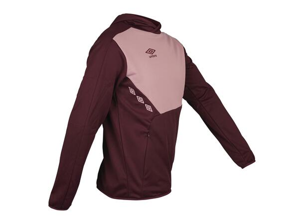 UMBRO Core Tech Hoodie Jr Burgunder 152 Hettegenser i resirkulert polyester 